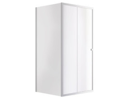 Душова стінка збоку Besco Duo Slide 90х195 см глянсовий хром/прозоре скло PDS-90