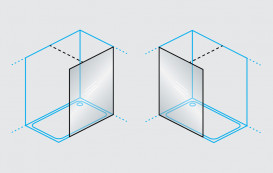 Душевая стенка Kolpa San Calypso WO 120-UNI SBR 120х200 см профиль серебро/прозрачное стекло Clean Coat 517550
