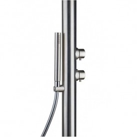 Душова стійка AMA Cometa Out вулична з ручним душем нержавіюча сталь полірований CM4700L