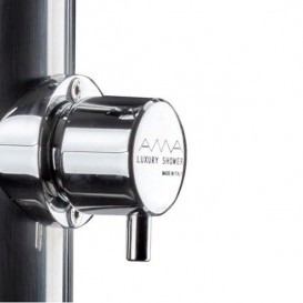 Душова стійка AMA Cometa Out вулична з ручним душем нержавіюча сталь полірований CM4700L