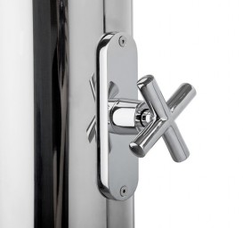 Душевая стойка AMA Hera уличная одновентильная со смесителем нержавеющая сталь полированный ER1020L