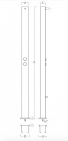 Душова стійка AQA вулична одновентильна з верхнім душем нержавіюча сталь сірий 86A20