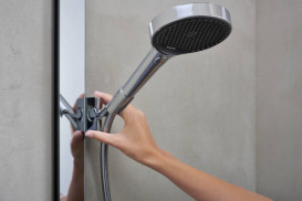 Душевая стойка для душа Hansgrohe Rainfinity Showerpipe 360 1jet с термостатом хром 26853000