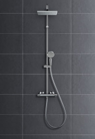 Душова стійка для душа Hansgrohe Vernis Shape Showerpipe 230 1jet з термостатом хром 26286000