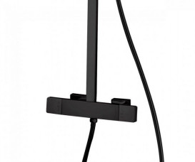 Душова стійка для душа Volle De la Noche з термостатом чорний 10-40-9300-black