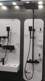 Душова стійка для душа Volle De la Noche з термостатом чорний 10-40-9300-black