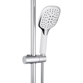 Душевая стойка для ванны Kroner KRP Armada-W063 со смесителем хром/белый CV024315