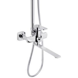 Душевая стойка для ванны Kroner KRP Armada-C067 со смесителем хром CV031703