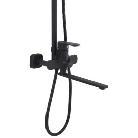 Душевая стойка для ванны Kroner KRP Armada-SCH067 со смесителем черный CV031704