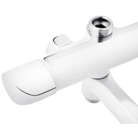 Душевая стойка для ванны Kroner KRP Essen-W063 со смесителем и душевым гарнитуром хром/белый CV024318