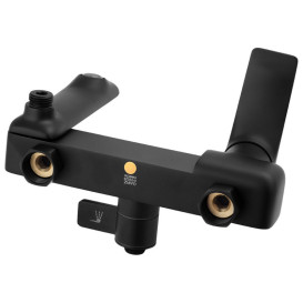 Душевая стойка для ванны Kroner KRP Graz-SCH063 со смесителем черный CV031332