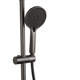 Душевая стойка для ванны Kroner KRP Graz-GRP063 со смесителем графит CV031333