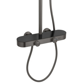 Душова стійка для ванни Kroner KRP Makon-GRP0637 із змішувачем та душовим гарнітуром графіт CV035369