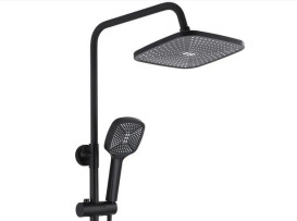 Душевая стойка для ванны Rea Argus со смесителем черный REA-P2389
