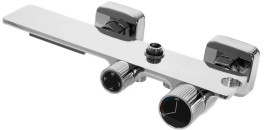 Душова стійка для ванни Rea Helix із змішувачем хром REA-P6620