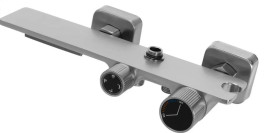 Душова стійка для ванни Rea Helix із змішувачем матовий нікель REA-P6622