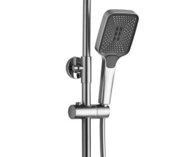 Душова стійка для ванни Rea Helix із змішувачем матовий нікель REA-P6622