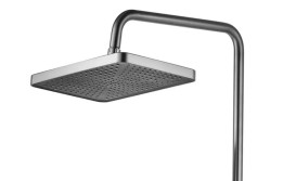 Душова стійка для ванни Rea Helix із змішувачем матовий нікель REA-P6622