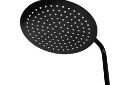 Душевая стойка для ванны Rea Lungo с термостатом черный глянцевый REA-P8763