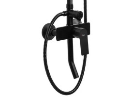 Душевая стойка для ванны Rea Maximus со смесителем черный REA-P2412