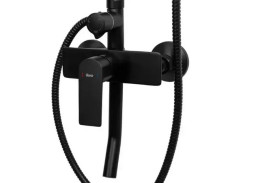 Душевая стойка для ванны Rea Maximus со смесителем черный REA-P2412