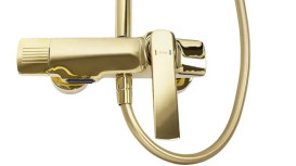 Душова стійка для ванни Rea Rebel із змішувачем золото REA-P2413