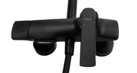 Душевая стойка для ванны Rea Rebel со смесителем черный REA-P2416