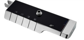 Душова стійка для ванни Rea Rob із термостатом нікель REA-P6624