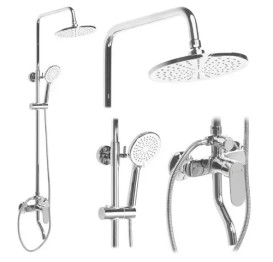 Душова стійка для ванни Rea Salton із змішувачем хром REA-P2408