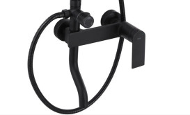 Душевая стойка для ванны Rea Storm 2.0 со смесителем черный REA-P9532