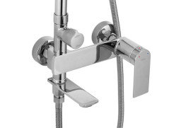 Душова стійка для ванни Rea Storm зі змішувачем хром REA-P4882