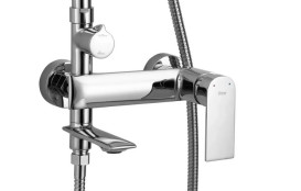 Душова стійка для ванни Rea Veneta зі змішувачем хром REA-P7843