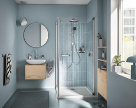 Душова стійка Grohe Quickfix Vitalio Comfort 250 з верхнім та ручним душем хром 26698001