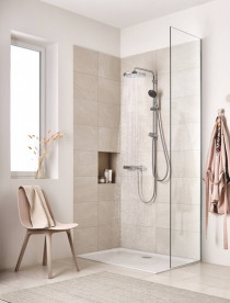 Душова стійка Grohe Quickfix Vitalio Start System 250 з верхнім та ручним душем хром 26817000