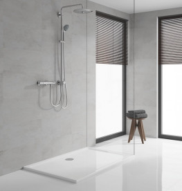 Душова стійка Grohe Quickfix Vitalio Joy System 260 з верхнім та ручним душем хром 27357002