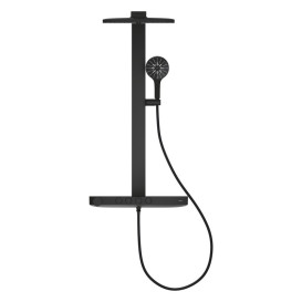 Душова стійка Grohe Rainshower Aqua Pure з термостатом фантомний чорний 100961KF00