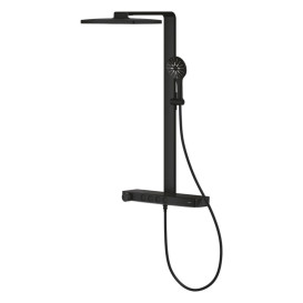 Душова стійка Grohe Rainshower Aqua Pure з термостатом фантомний чорний 100961KF00