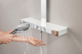 Душевая стойка Grohe Rainshower Aqua Pure с термостатом хром 1009620000