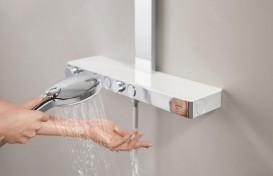 Душова стійка Grohe Rainshower Aqua Pure з термостатом хром 1009620000
