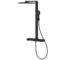 Душевая стойка Grohe Rainshower Aqua Pure с термостатом фантомный черный 100962KF00