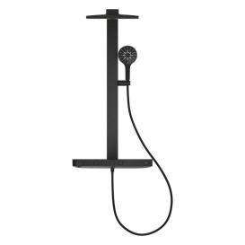 Душова стійка Grohe Rainshower Aqua Pure з термостатом фантомний чорний 100964KF00