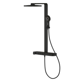 Душова стійка Grohe Rainshower Aqua Pure з термостатом фантомний чорний 101680KF00