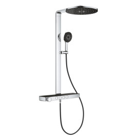 Душевая стойка Grohe Rainshower Aqua Pure с термостатом хром/черный 101680KI00
