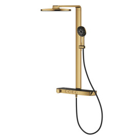 Душова стійка Grohe Rainshower Aqua Pure з термостатом холодний світанок 101680GL00