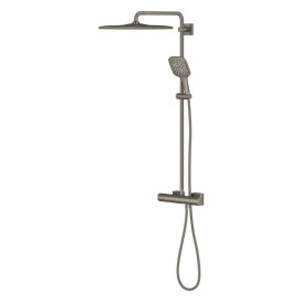 Душова стійка Grohe Rainshower SmartActive 310 Cube із термостатом графіт темний матовий 26837AL0