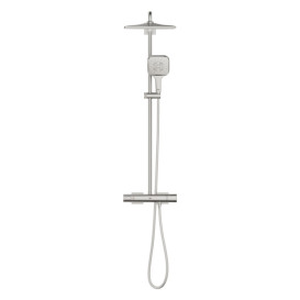Душова стійка Grohe Rainshower SmartActive 310 Cube із термостатом суперсталь 26837DC0
