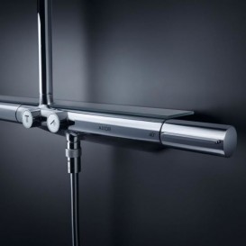 Душова стійка Hansgrohe Axor ShowerSolutions з верхнім і ручним душем хром 27984000