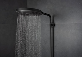 Душова стійка Hansgrohe Pulsify S Puro Showerpipe 260 1jet із термостатом чорний матовий 24236670