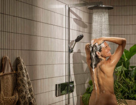 Душевая стойка Hansgrohe Raindance Alive S 300 1jet с термостатом ShowerSelect Comfort хром 24582000