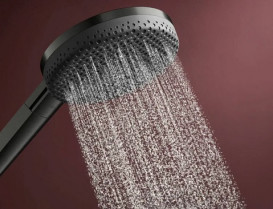 Душевая стойка Hansgrohe Raindance Alive S 300 1jet с термостатом ShowerSelect Comfort черный матовый хром 24582340